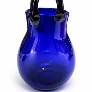 Elegant Blue Glass Vase
